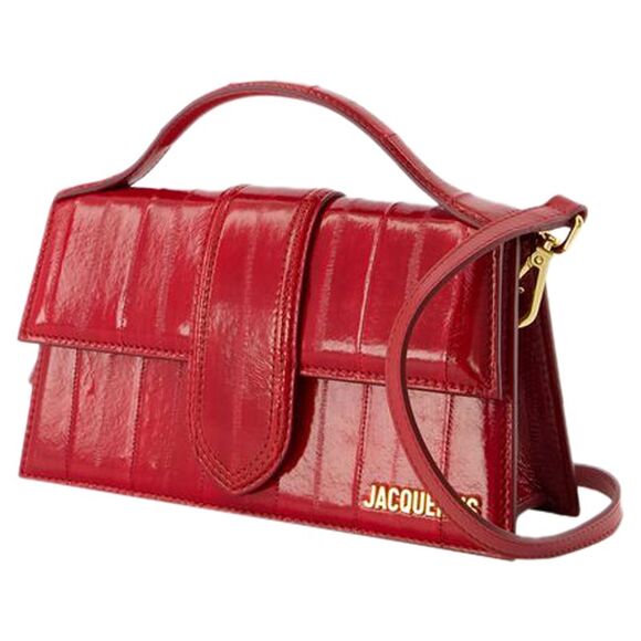 Le Grand Bambino Crossbody - Jacquemus - Leather - Dark Red - Picture 2 of 4